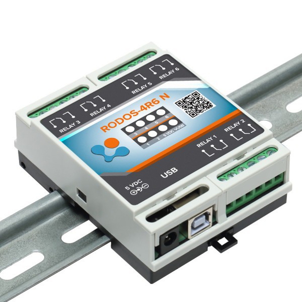 USB реле RODOS-4R6 N (на 6 каналов)