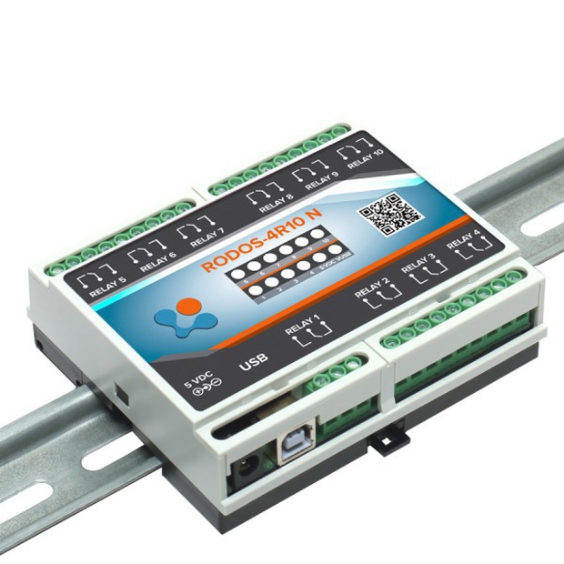 USB реле RODOS-4R10 N (на 10 каналов)