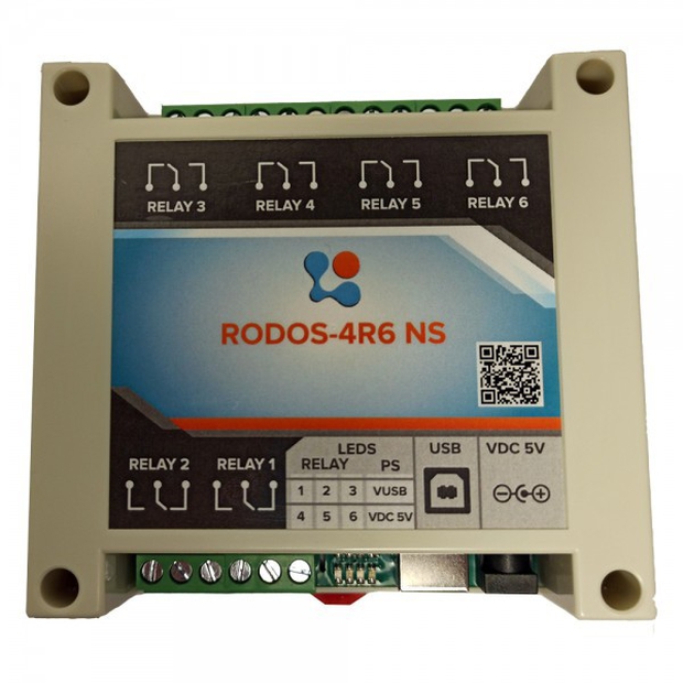 USB реле RODOS-4R6 NS (на 6 каналов)