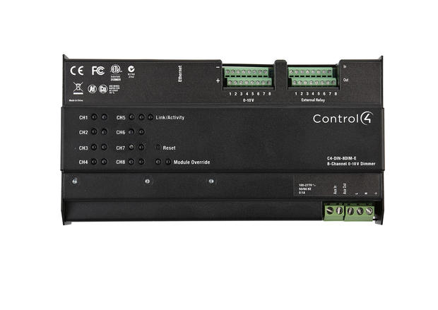 Диммерный блок 8-канальный 0-10В Control4