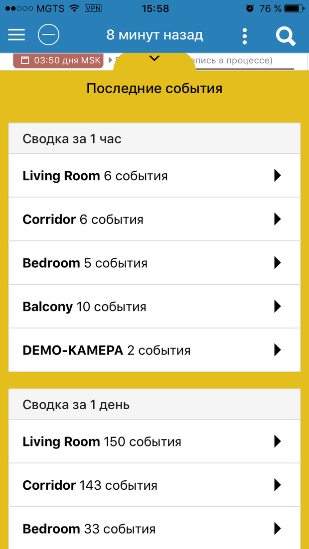 Security Cloud - Видеонаблюдение в облаке