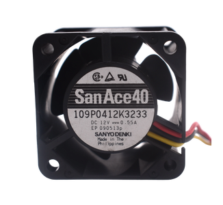 Вентилятор SanAce40 109P0412K3233 (12В, 40x40x28мм, 13000rpm)