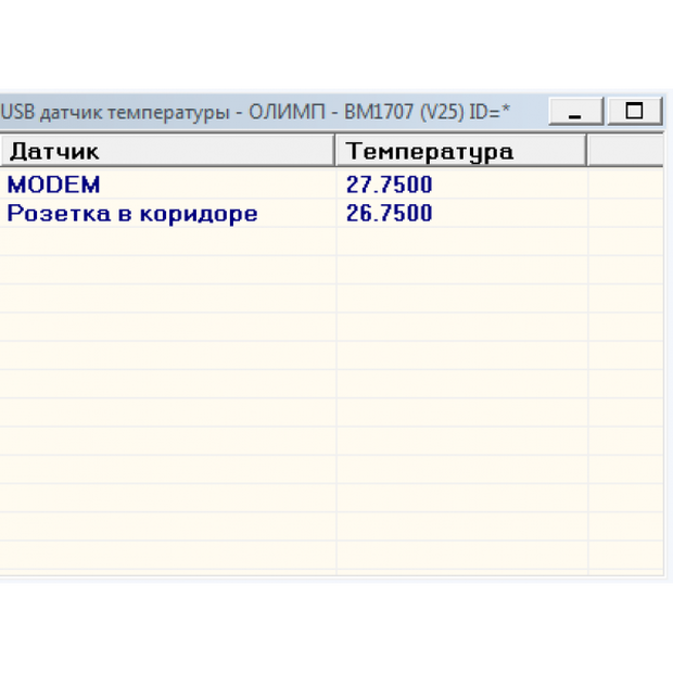 USB термостат RODOS-6B (с 2-мя релейными каналами)