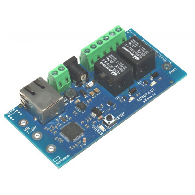 Ethernet реле на DIN рейку RODOS-9 Open Frame