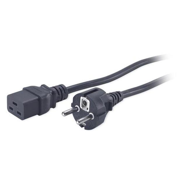 Сетевой шнур, соединители C19 – CEE/7 Schuko, 2,5 м