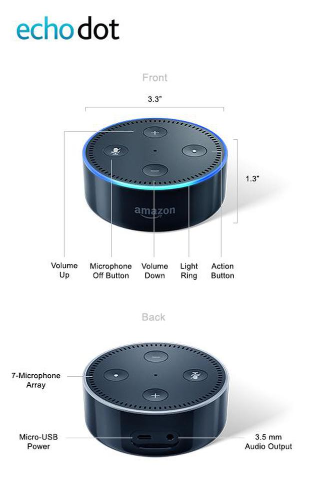 Amazon Alexa Echo Dot (2-е поколение)