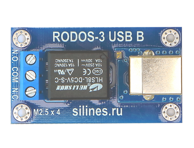 USB реле c разъемом USB-B RODOS-3 (на 1 канал)