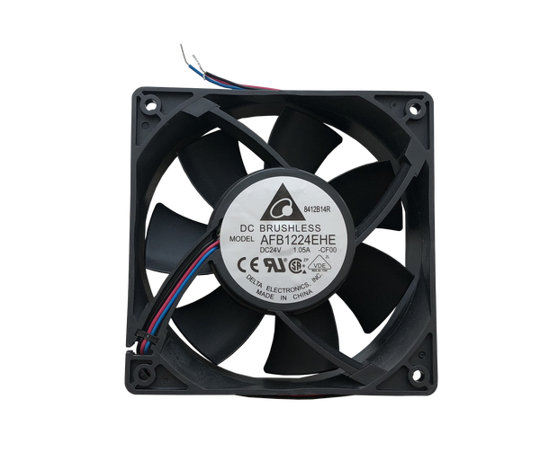 Вентилятор Delta Electronics (24В DC, 4600 RPM, 0.85A, подшипник качения, 3 контакта)