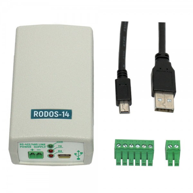 Изолированный преобразователь интерфейсов USB-RS422/RS485 RODOS-14